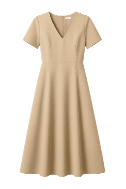 Nude Midi Dress